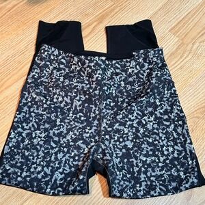 Avia Athletic Leggings Activewear‎ Black/Gray Pattern Size S (4-6)